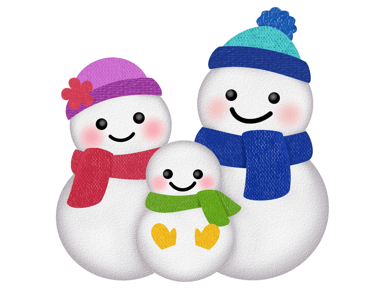 雪だるま家族